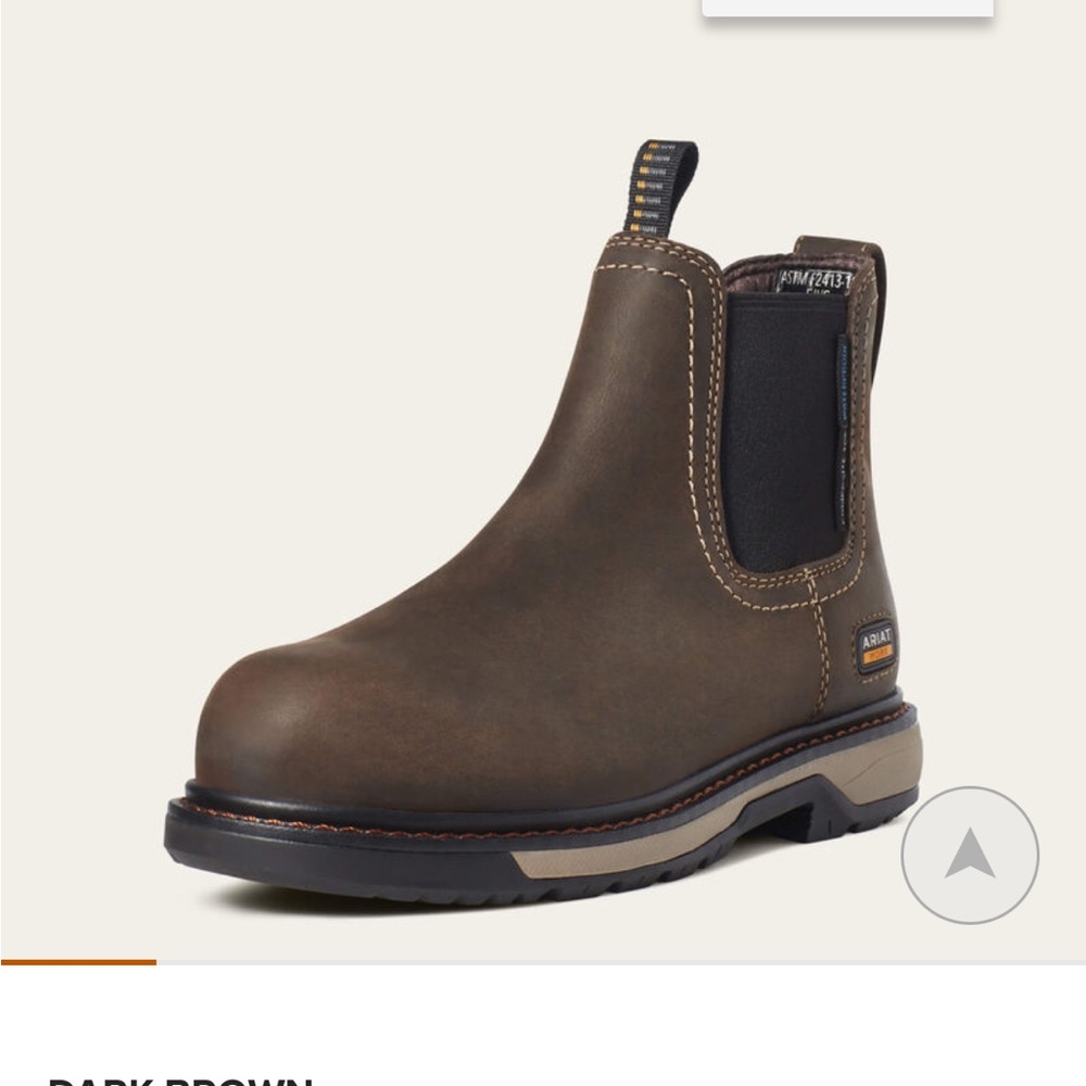 Ariat Riveter Chelsea Composite Tow Women’s Work Boots Dark Brown